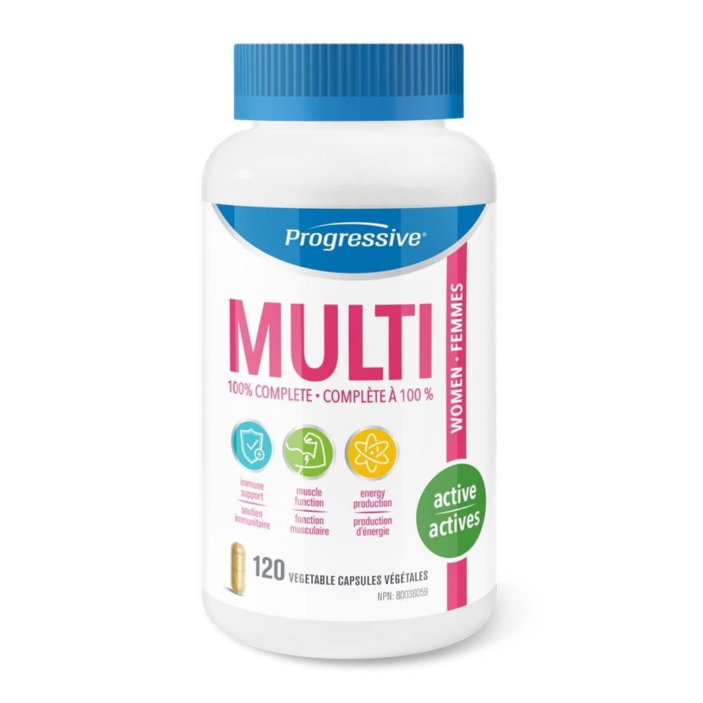 Progressive MultiVitamin Active Women 120c