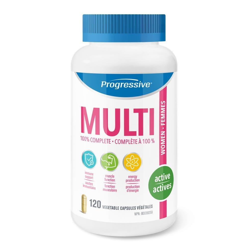 Progressive Adult Women MultiVitamins - 120 Veg Capsules