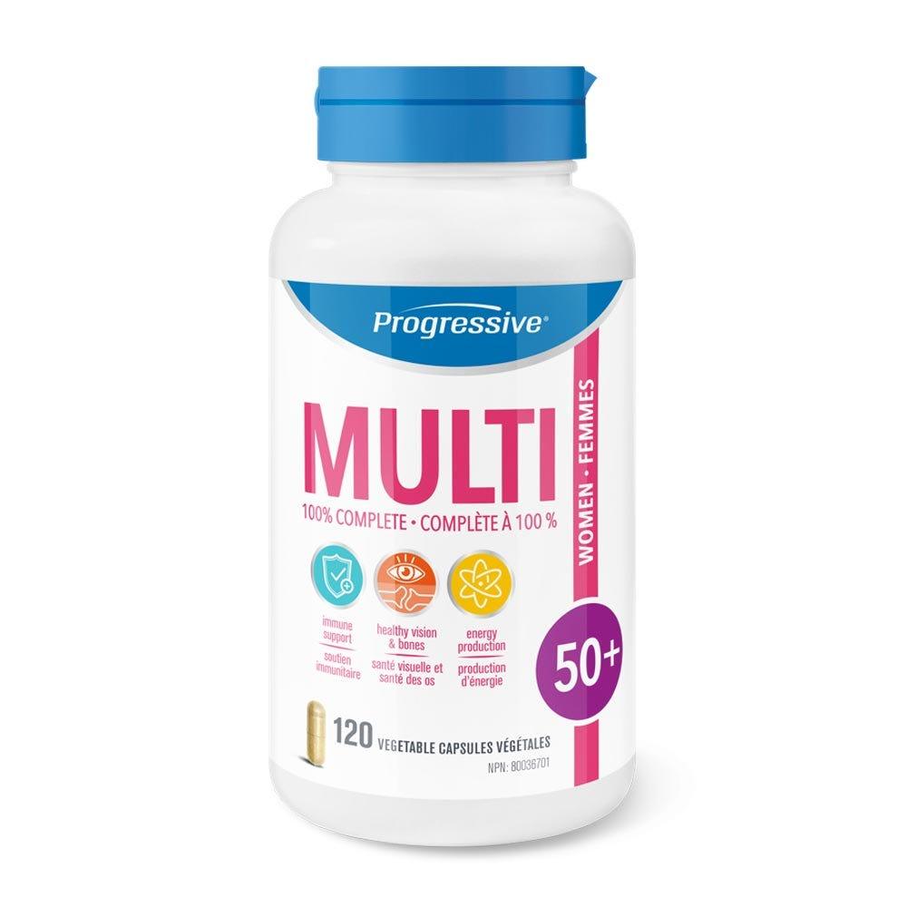 Progressive MultiVitamin Women 50+ 120c