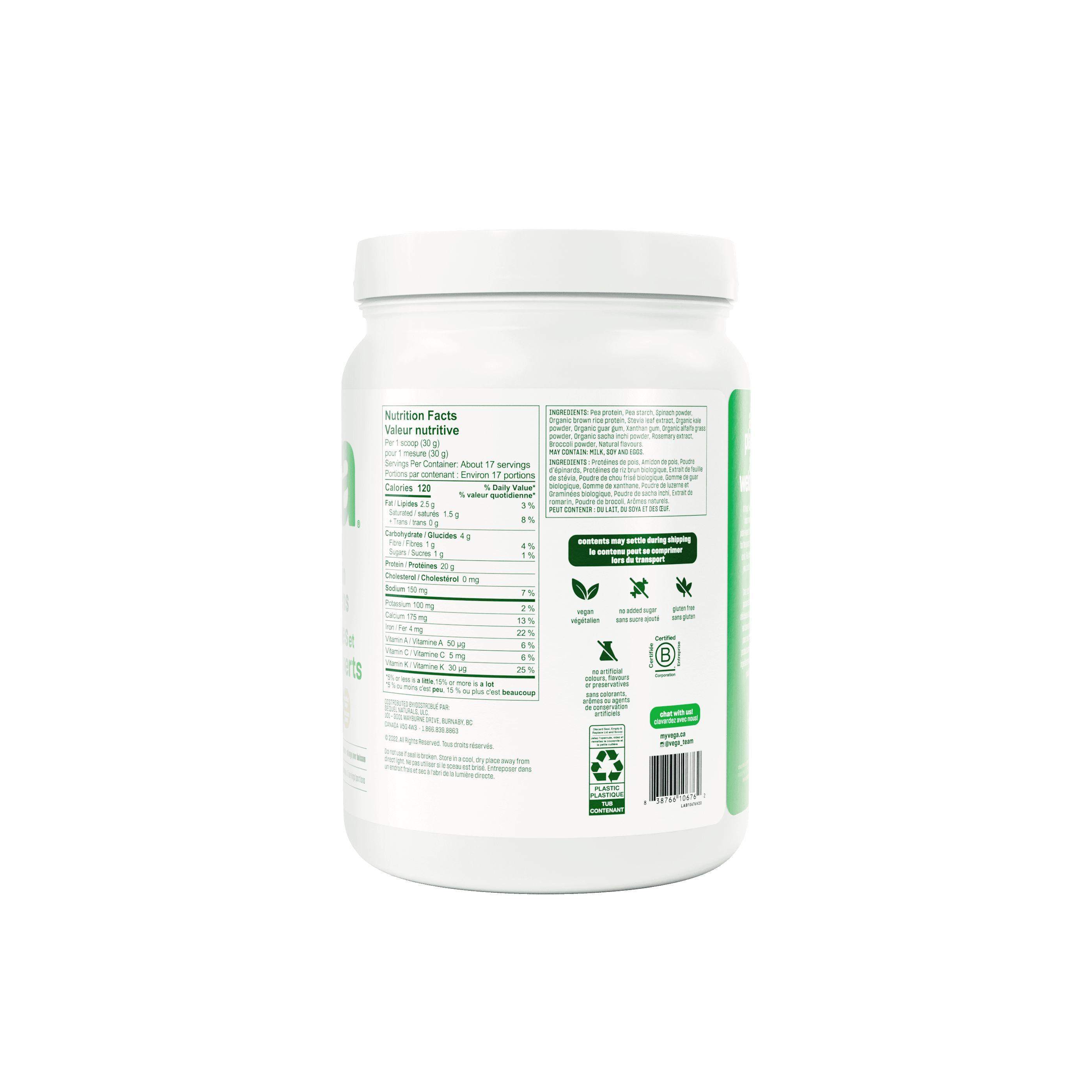 Vega Protein & Greens Coconut Almond 518g