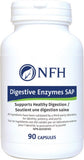 NFH Digestive Enzymes SAP, 90 Capsules - Support Health Digestion, Chronic Stress, Helps on Exocrine Pancreatic Insufficiency or Food Intolerances - Nature's Source Inc