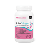 Smart Solutions Active Collagen, 120 Vegan Capsules - Marine Collagen & Elastin Polypeptides, Reduces Wrinkles, Supports Skin, Hair & Nails - Nature's Source Inc