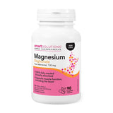 Smart Solutions Magnesium Bisglycinate 130mg, 90 Vegan Capsules - Support Muscle Function, Helps in Formation of Tissues, Healthy Bones and Teeth - Nature's Source Inc