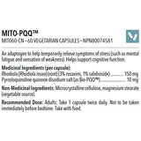 Designs Mito PQQ- 60 Veg Capsules