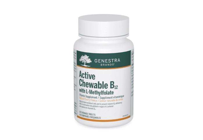 Genestra Brands Active Chewable B12 w- L-Methylfolate 60t