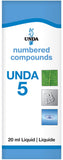 UNDA 5 Numbered Compounds 20ml - Nature's Source Inc
