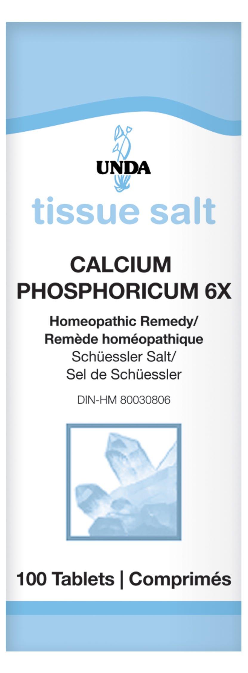 UNDA Calcium Phosphoricum 6X Salt 100 Tablets - Nature's Source Inc