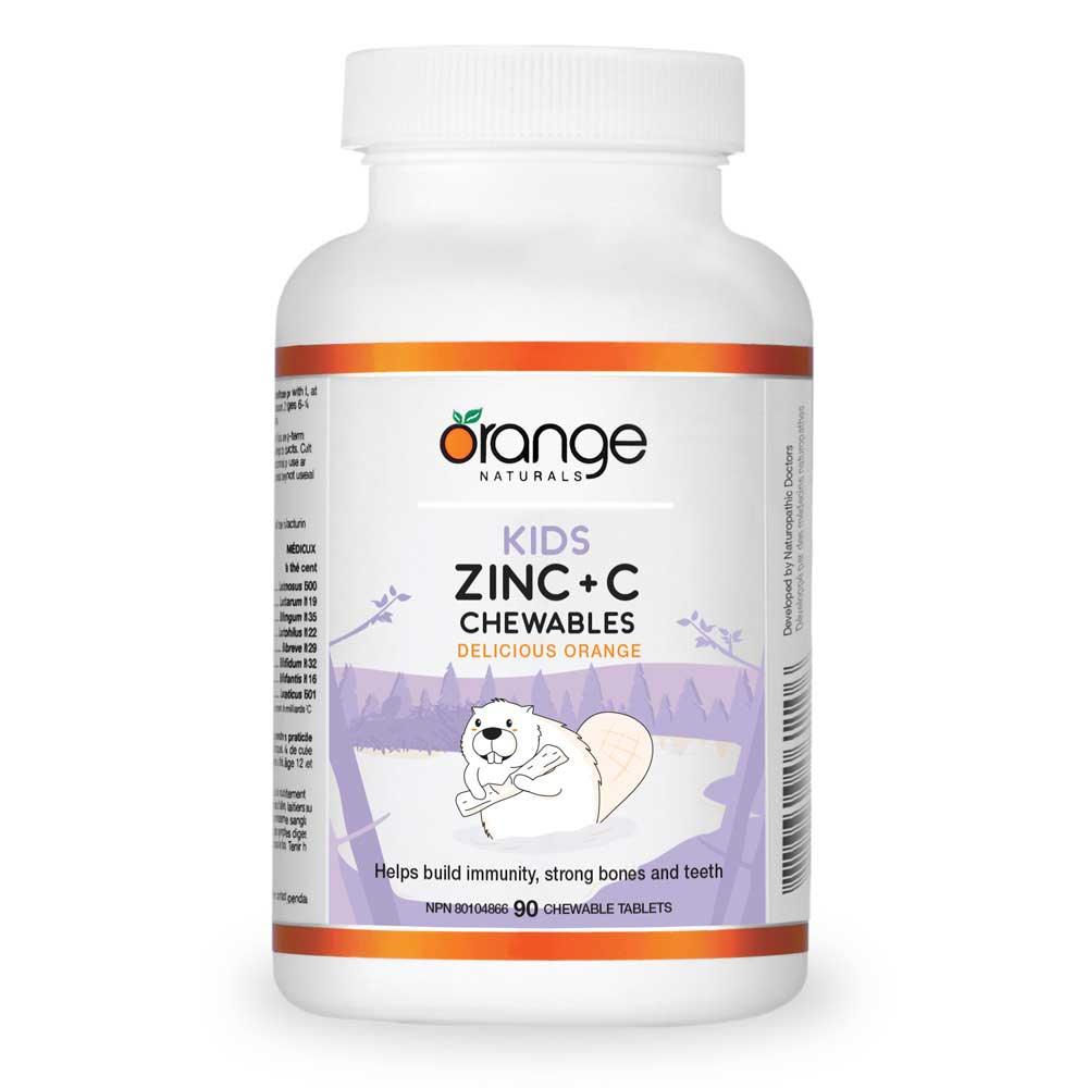 Orange Kids Zinc + C Chewables 90t