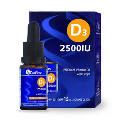 CanPrev Vitamin D3 2500 IU 15ml