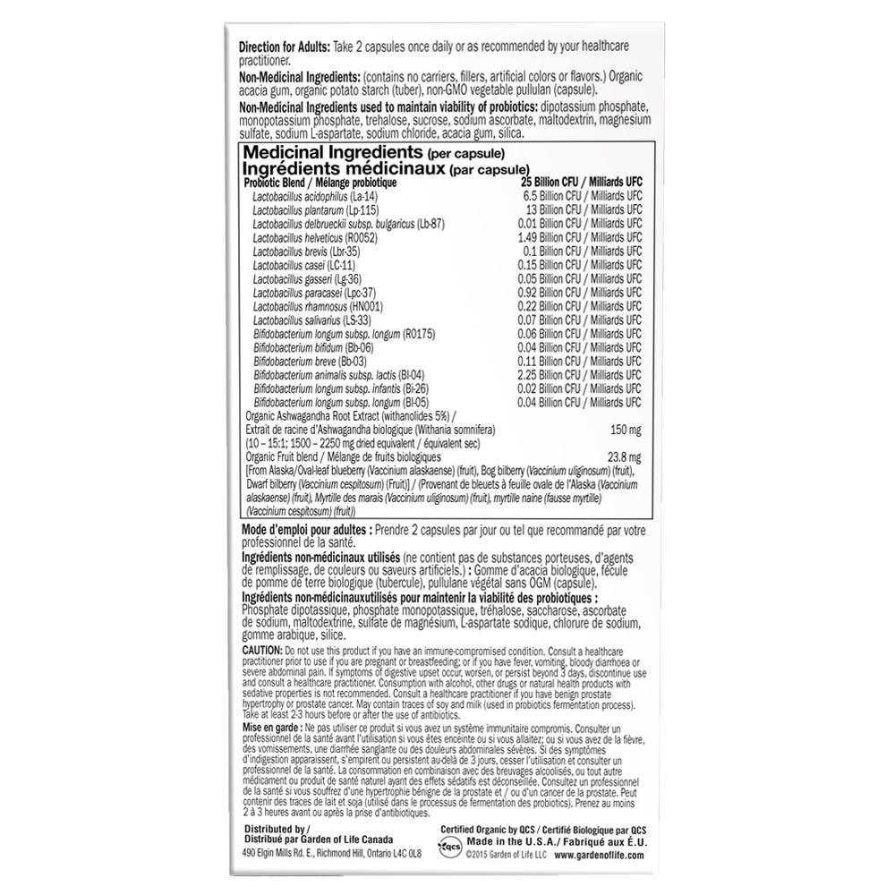 Garden of Life Dr. Formulated Probiotics Mood+ 50 Billion 60 Veg - Caps - Nature's Source Inc