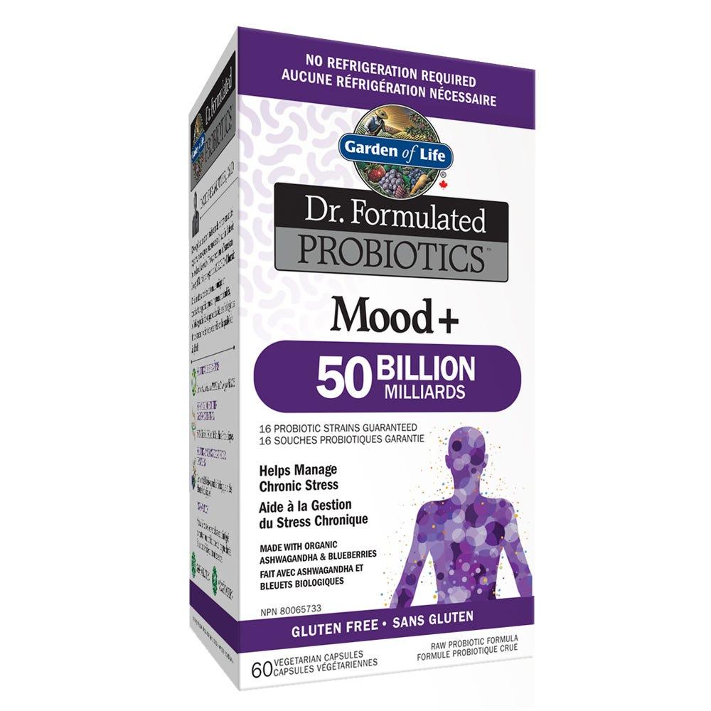Garden of Life Dr. Formulated Probiotics Mood+ 50 Billion Shelf Stable 60 Veg - Caps - Nature's Source Inc