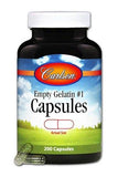 Carlson Labortories Size 1 Empty 200 Capsules - Nature's Source Inc