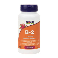 now - B-2 (Riboflavin) (100mg) - 100 Capsules