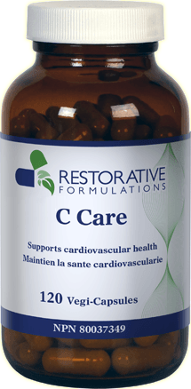 Restorative Formulations C Care 120 Vegan Capsules - Support Cardiovascular System, Healthy Lipids Metabolism and Cholesterol, Promoting Healthy Liver Functions - Nature's Source Inc