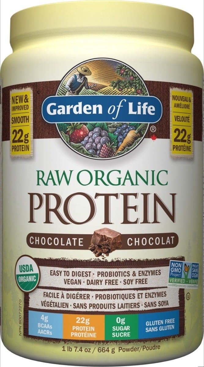 Garden of Life Raw Organic Protein Chocolate 664g - Nature's Source Inc