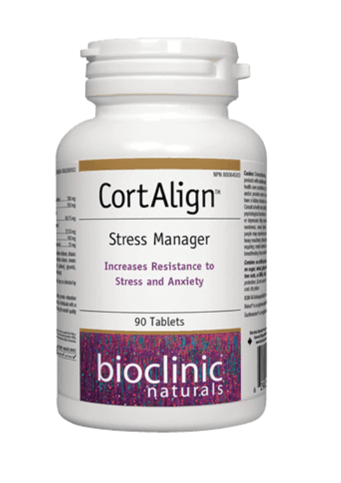 Bioclinic Naturals CortAlign 90 Tablets - Increases Resistance to Stress, Fatigue and Anxiety, Promote Relaxation, Maintain Cortisol Secretion - Nature's Source Inc