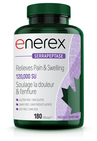 Enerex Serrapeptase 120000 SU 180 Capsules (Pain, Inflammation, Cardiovascular) - Nature's Source Inc