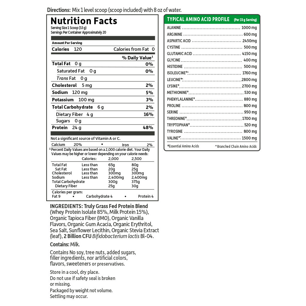 Garden of Life Sport Grass Fed Whey Vanilla 652g