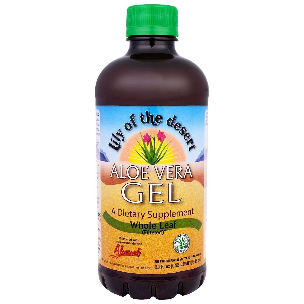 Lily of the Desert Aloe Vera Gel Whole Leaf Plastic 946ml